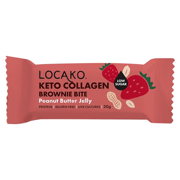 Locako Keto Collagen Brownie Bite Peanut Butter Jelly 30g GOODS Holland&Barrett