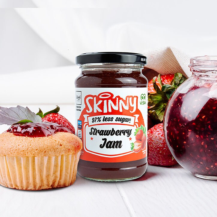 The Skinny Food Co Not Guilty Low Sugar Raspberry Jam 340g GOODS Holland&Barrett