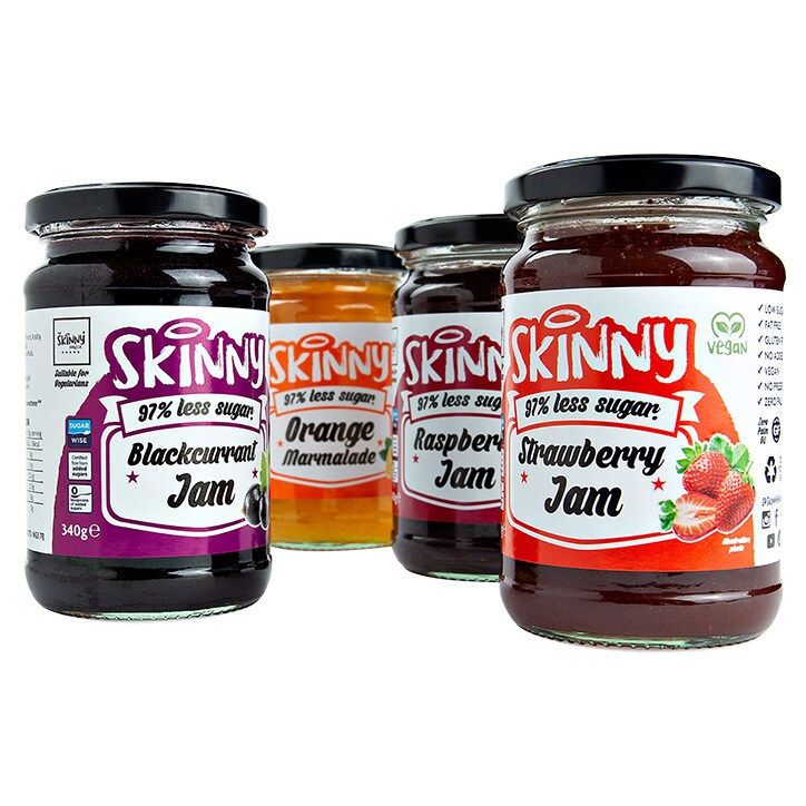 The Skinny Food Co Not Guilty Low Sugar Raspberry Jam 340g