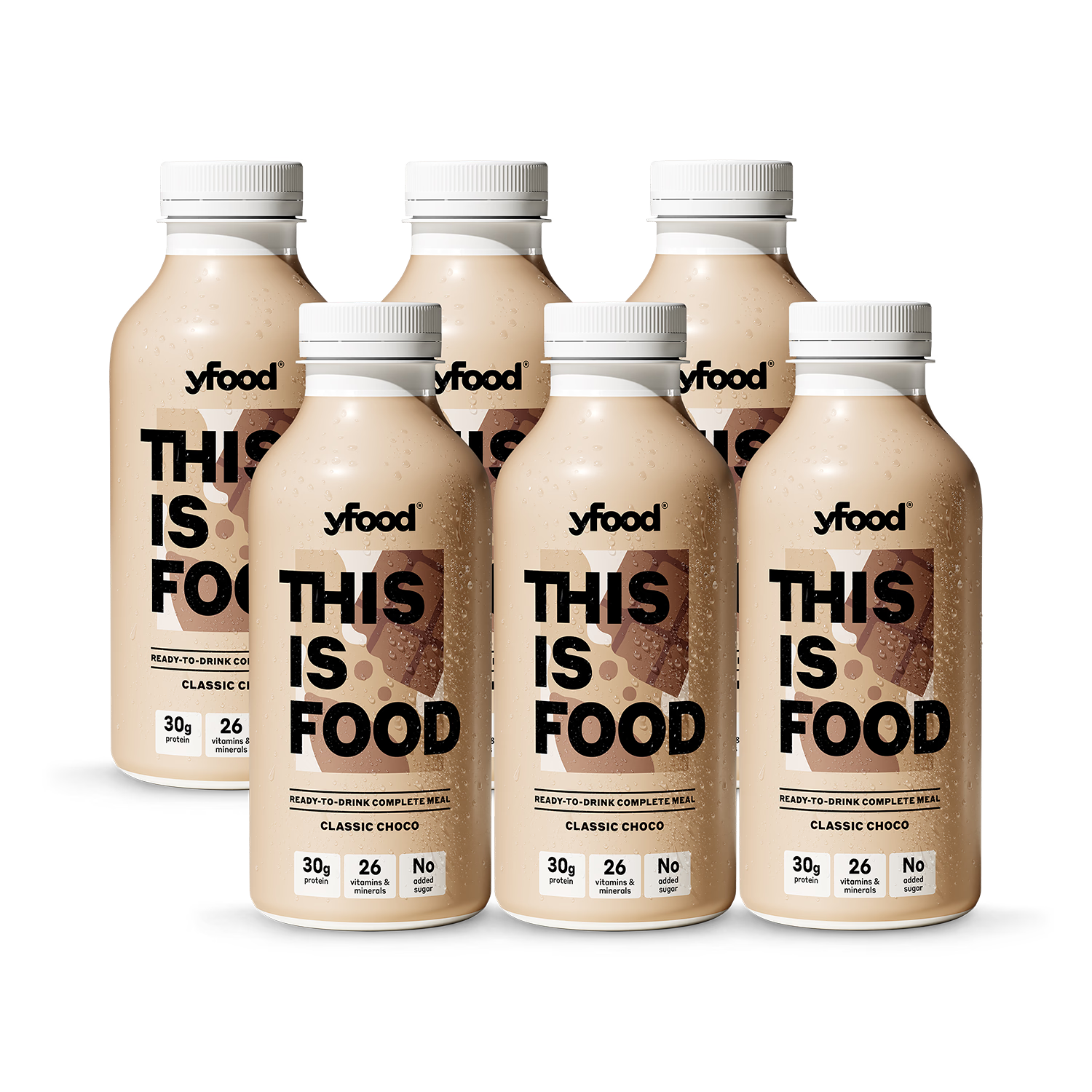 Yfood Classic Choco complete meal drink 500ml 6-pack (British brand)