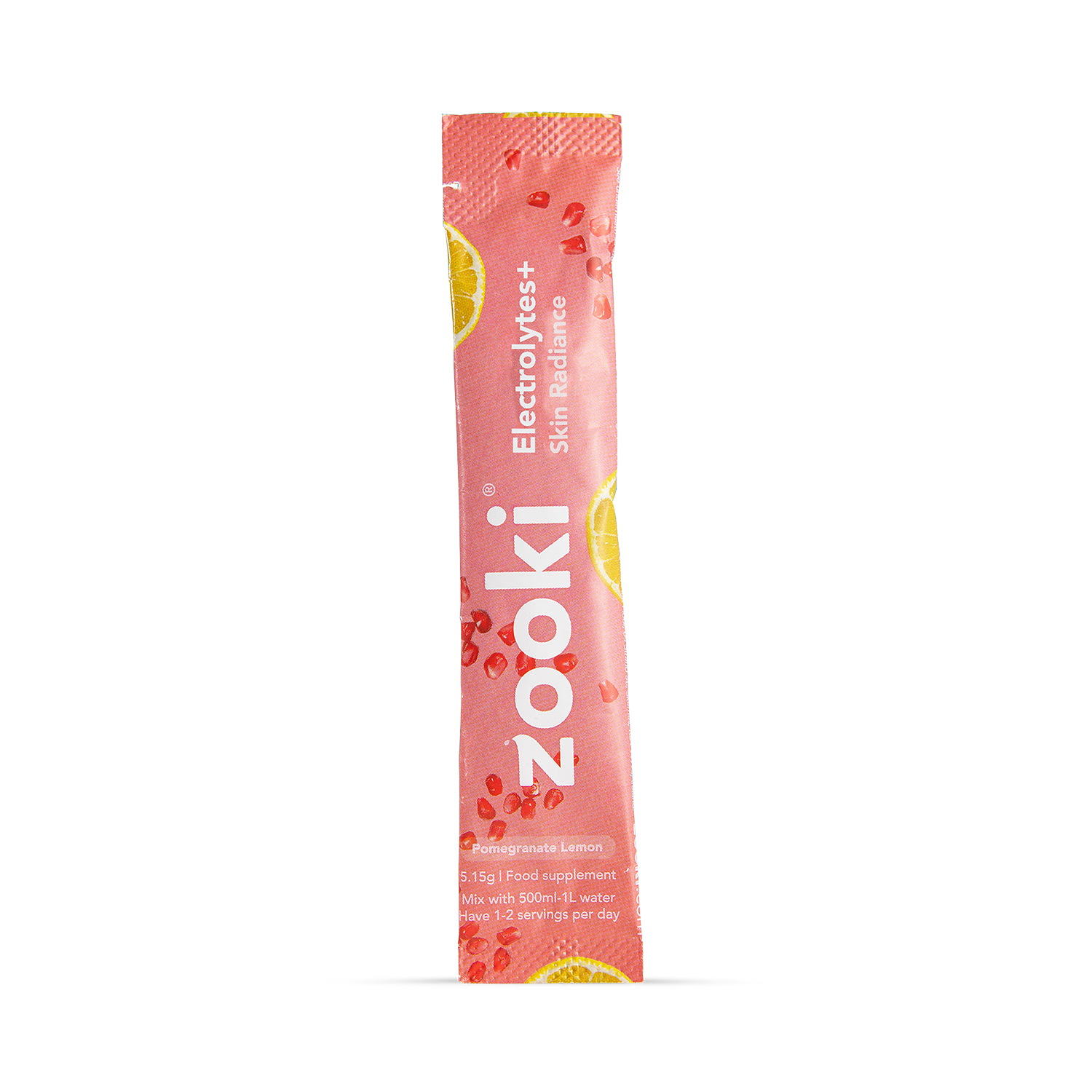 Zooki Electrolytes+ Skin Radiance pomegranate flavour 30 sachets, UK version