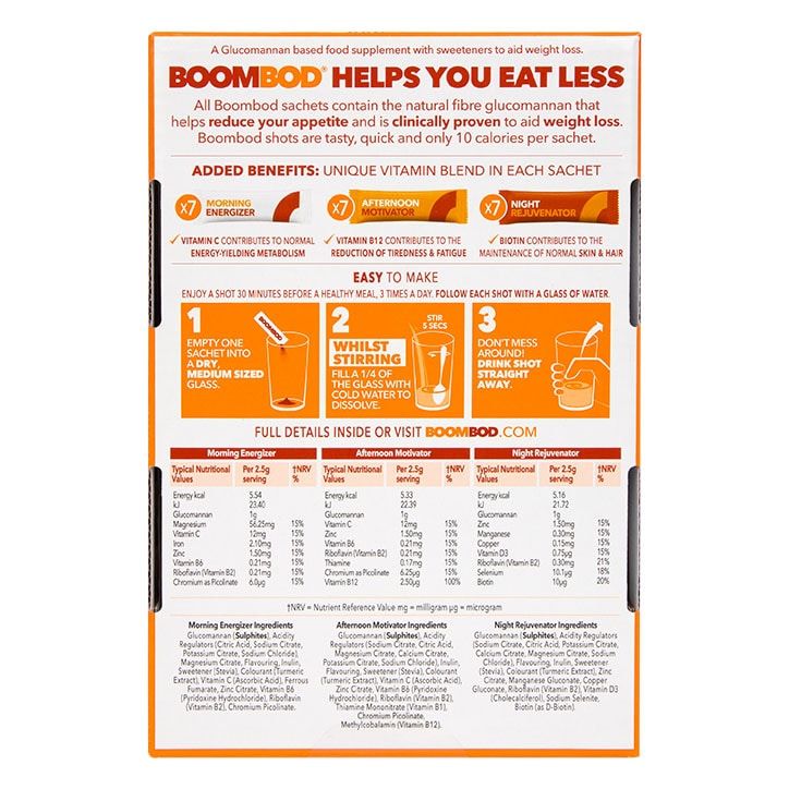 Boombod 7-Day Achiever Weightloss Shots - Orange