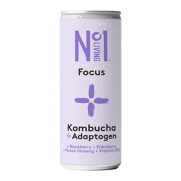 No1 Living Plus Focus Blackberry & Elderberry Kombucha 250ml