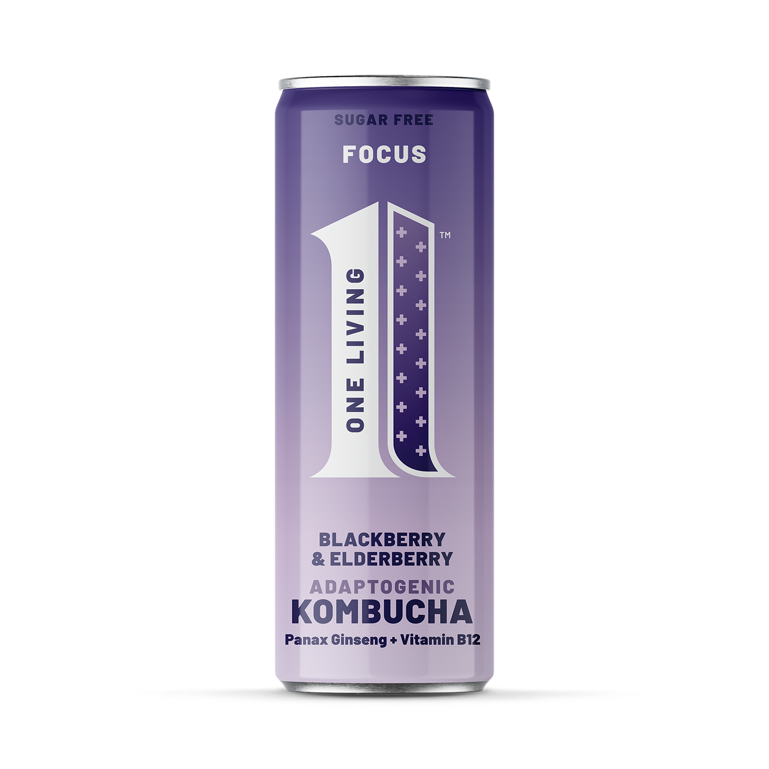 One Living FOCUS Blackberry & Elderberry Kombucha 12x250ml
