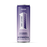 One Living FOCUS Blackberry & Elderberry Kombucha 12x250ml