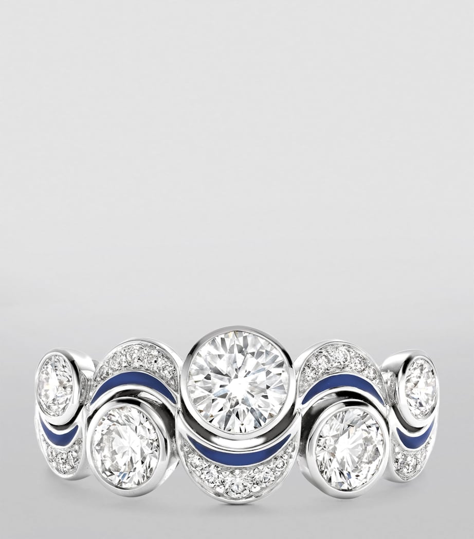 Boodles Over the Moon platinum diamond ring, imported from the UK