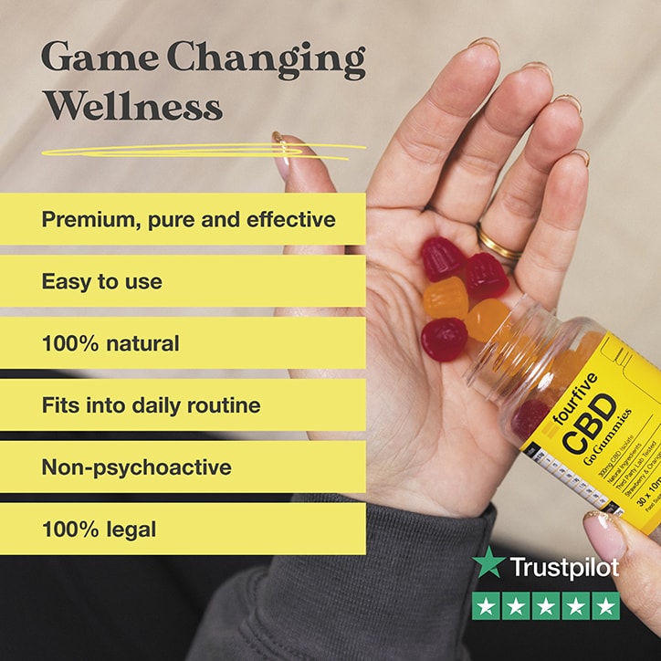 fourfive CBD Go Gummies 10mg 30 Gummies GOODS Holland&Barrett   