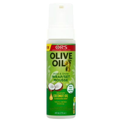 ASDA ORS Olive Oil Wrap Set Mousse Curl Defining Hair Styler 207ml- Buy online at McGrocer