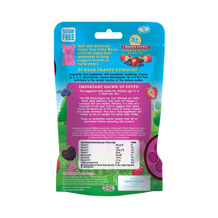 Jelly Bears Multivitamins 60 Gummies Pouch GOODS Holland&Barrett