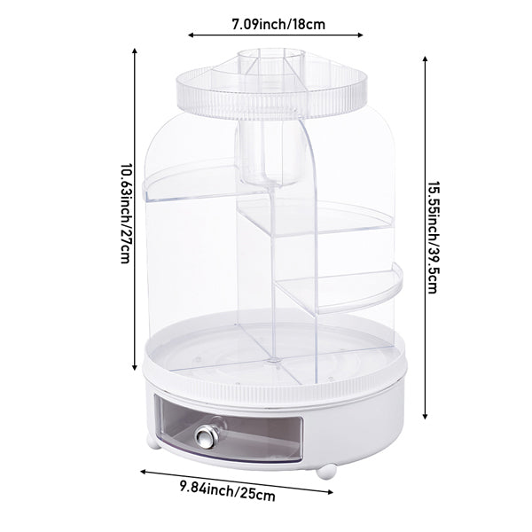 Livingandhome rotating cosmetic storage organiser 25cm - British product