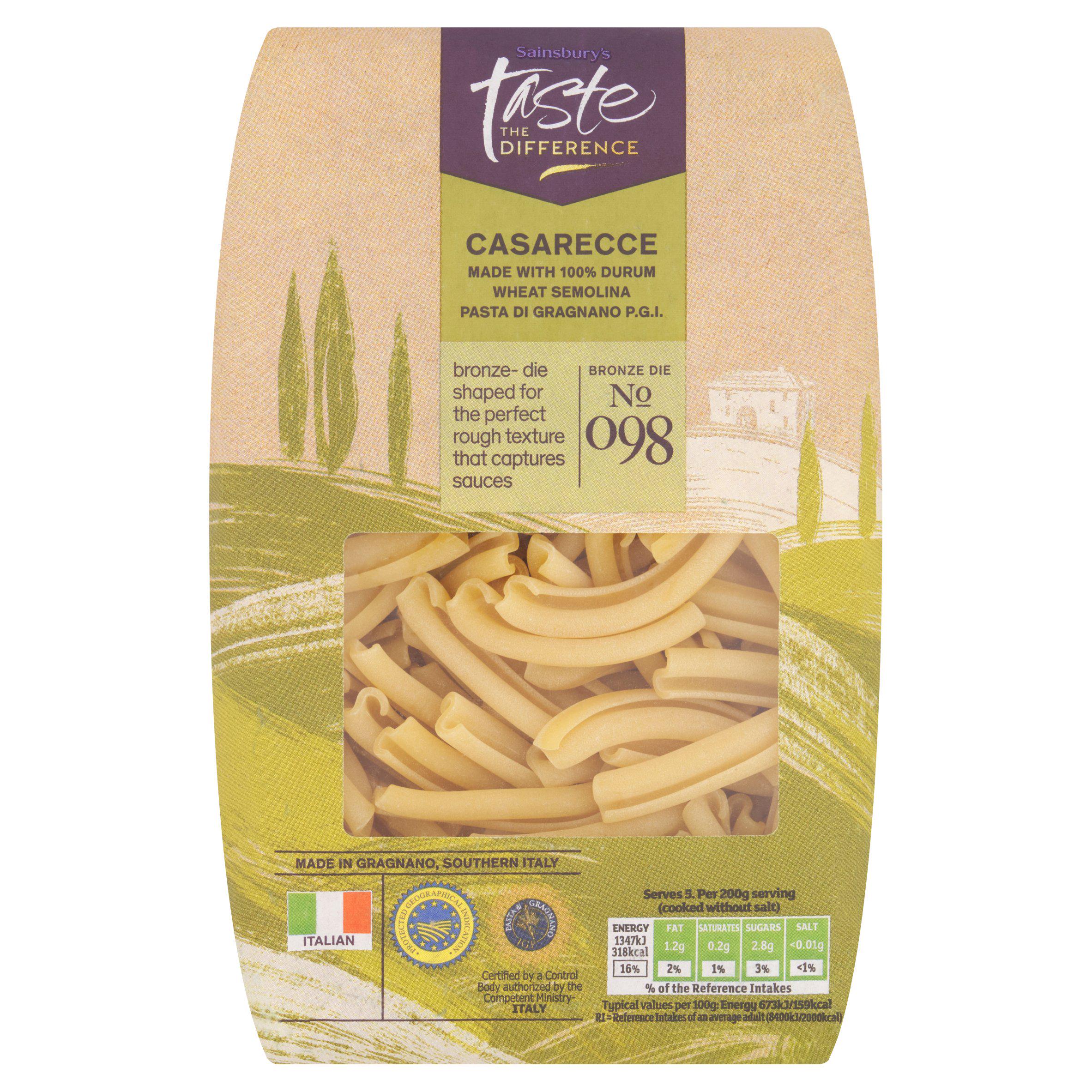 Sainsbury's Casarecce Pasta, Taste the Difference 500g Pasta Sainsburys   