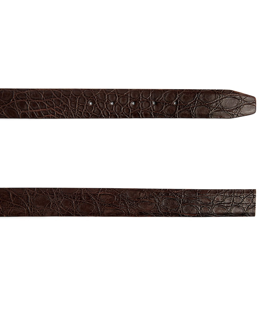 Giorgio Armani crocodile leather belt 3.5cm, imported from the UK