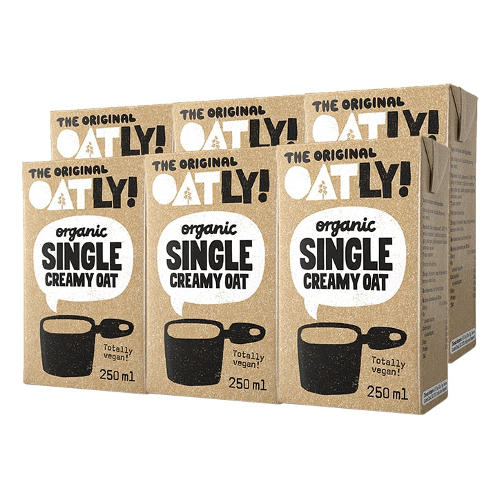 Oatly Organic Creamy Oat Single Cream 6 x 250ml GOODS Holland&Barrett