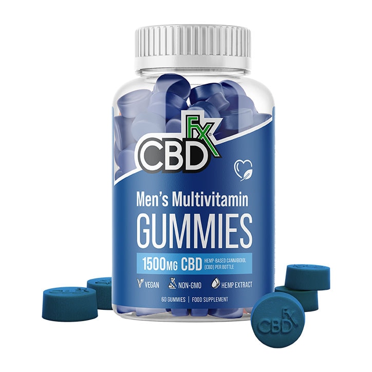 CBDfx Men's Multivitamin CBD Gummies 25mg CBD 60 Gummies