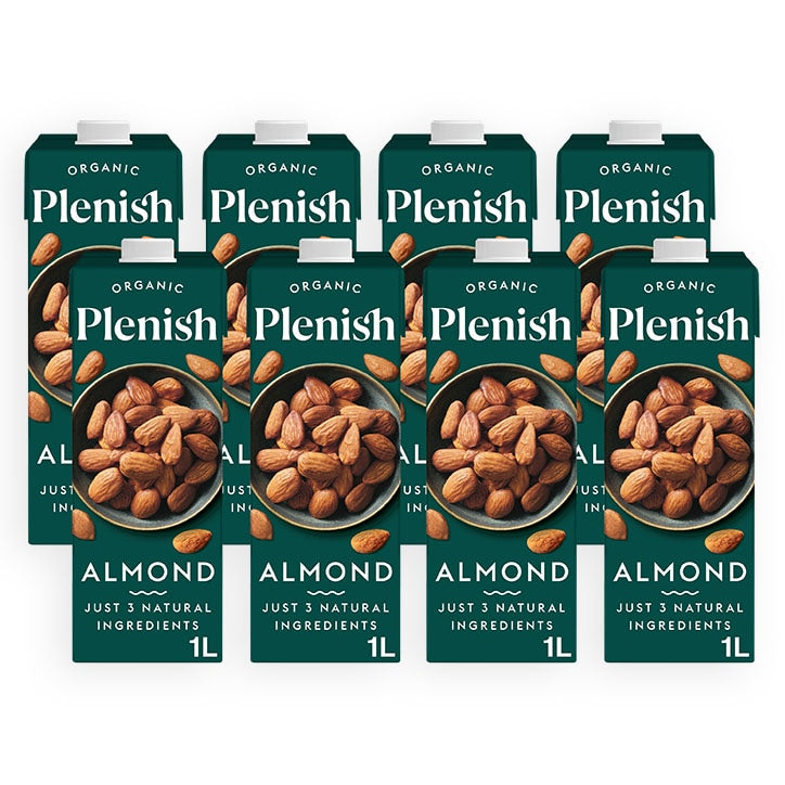 Plenish Organic Almond Drink 8 x 1L GOODS Holland&Barrett