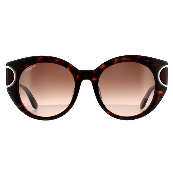 Salvatore Ferragamo cat eye sunglasses brown gradient, imported from the UK