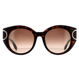 Salvatore Ferragamo cat eye sunglasses brown gradient, imported from the UK
