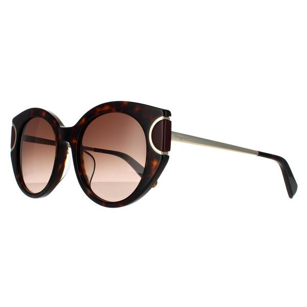 Salvatore Ferragamo cat eye sunglasses brown gradient, imported from the UK