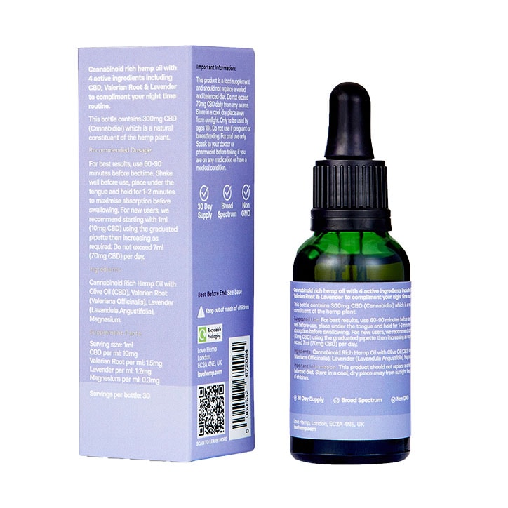 Love Hemp Sweet Dreams 300mg CBD Oil 30ml