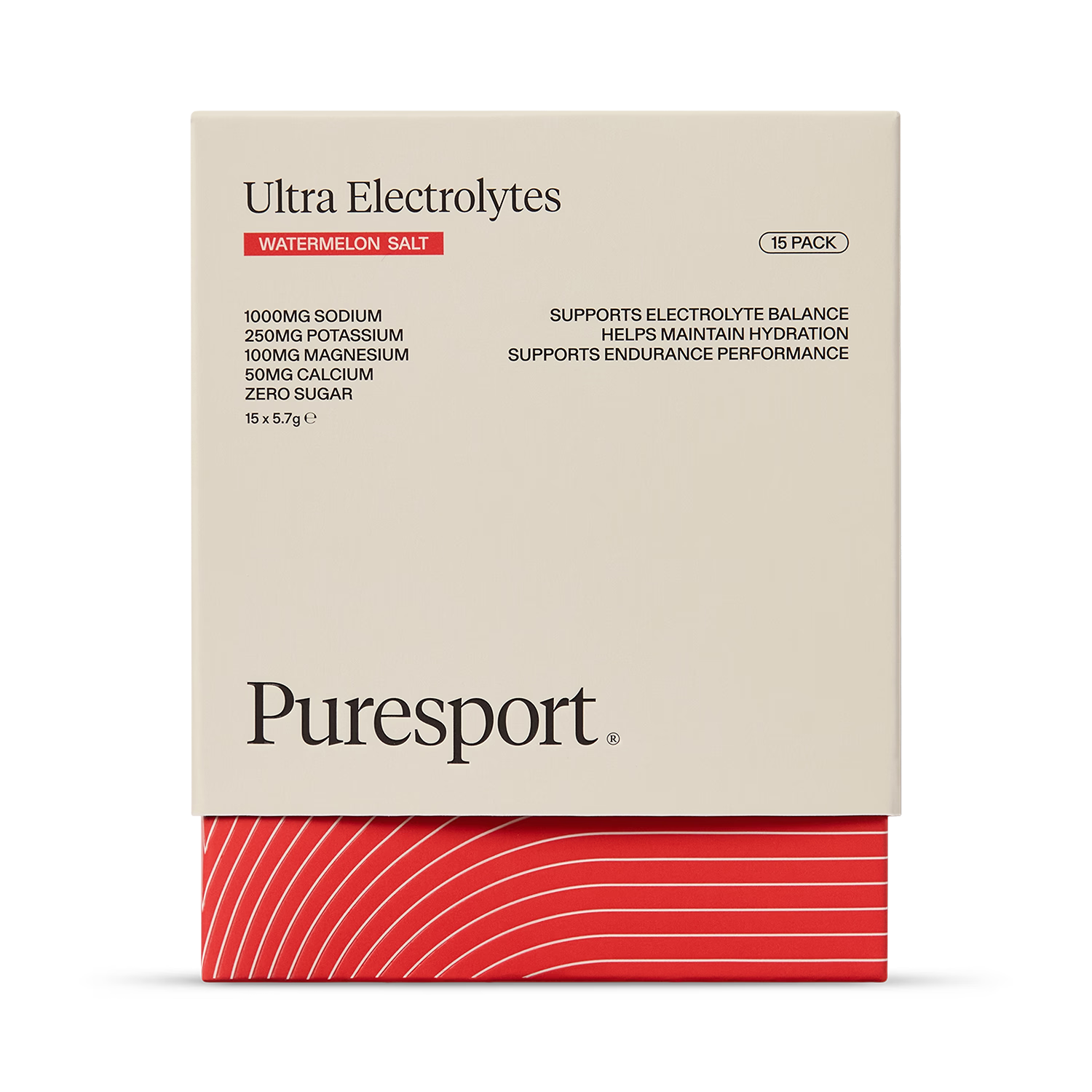 Puresport electrolyte drink watermelon 15 sachets (British brand)