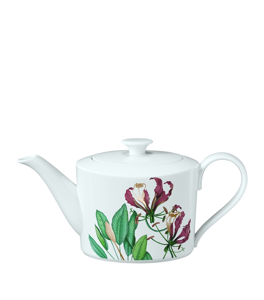Villeroy & Boch Avarua teapot with tropical design, 1.36L capacity (British brand)
