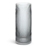 Habitat Tall Ribbed Glass Vase - Clear GOODS Sainsburys   