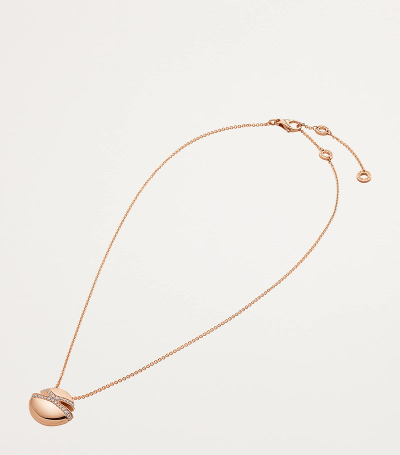 Bvlgari rose gold diamond cabochon necklace - British product