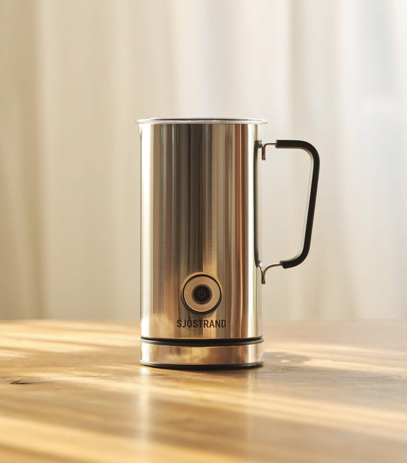 Sjöstrand stainless steel milk frother 300ml (British brand)
