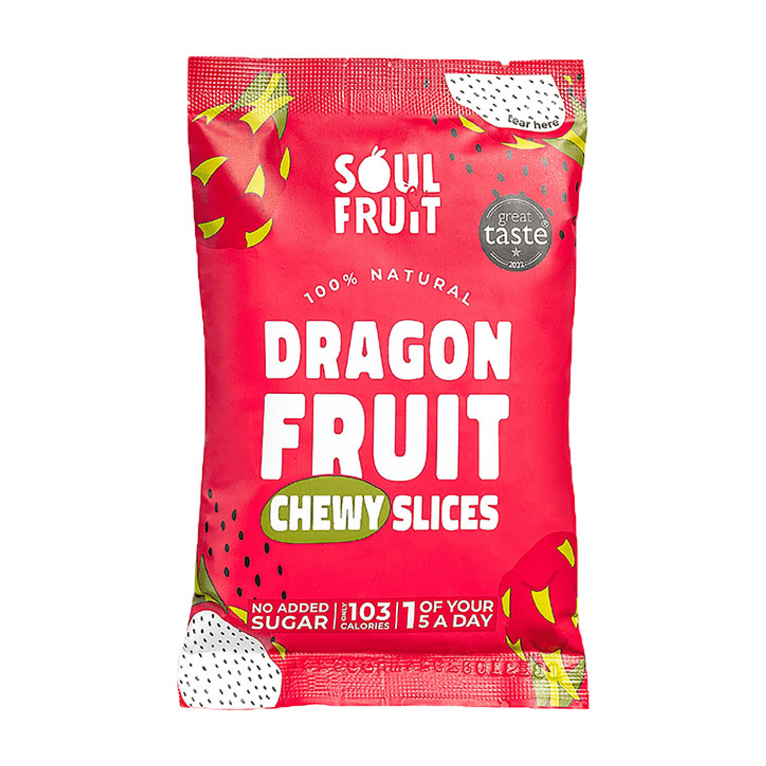Soul Fruit Soft Dried Dragon Fruit Slices 30g - Dragon Fruit