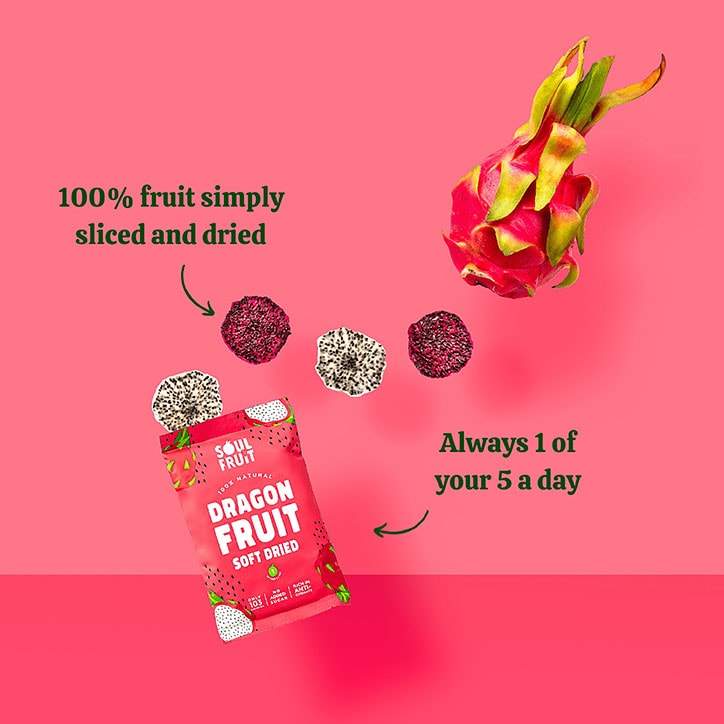 Soul Fruit Soft Dried Dragon Fruit Slices 30g GOODS Holland&Barrett