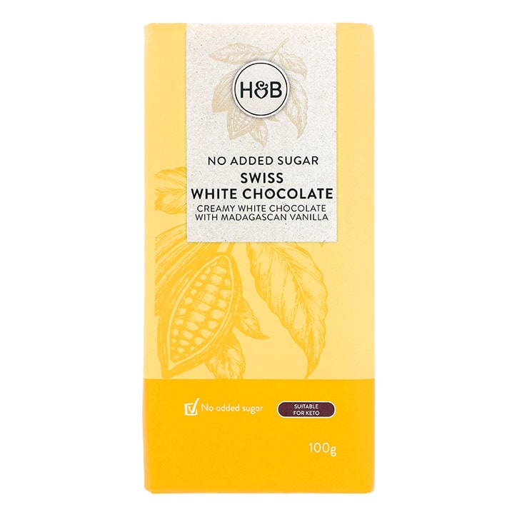 Holland & Barrett Swiss White Chocolate 100g GOODS Holland&Barrett