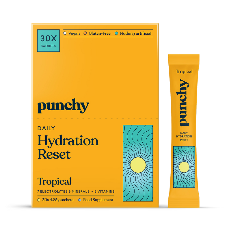 Punchy hydration supplement Tropical 30 sachets (British brand)