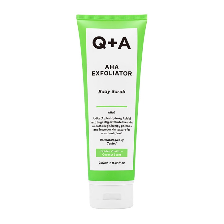 Q+A AHA Exfoliator Body Scrub 250ml GOODS Holland&Barrett