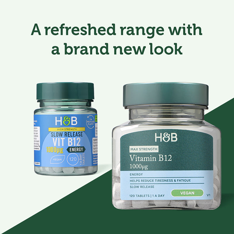Holland & Barrett slow release Vitamin B12 120 tablets, UK version