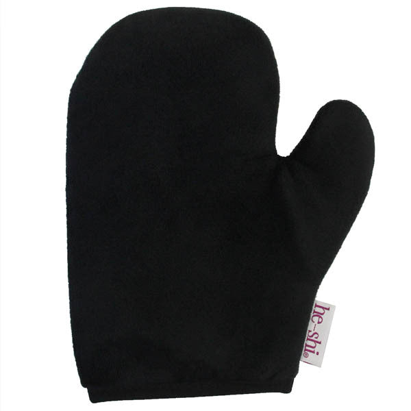 He-Shi luxury velvet tanning mitt for flawless tan, UK version