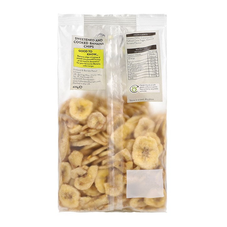 Holland & Barrett Crunchy Banana Chips 420g GOODS Holland&Barrett