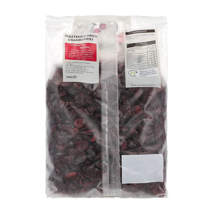 Holland & Barrett Dried Cranberries 750g