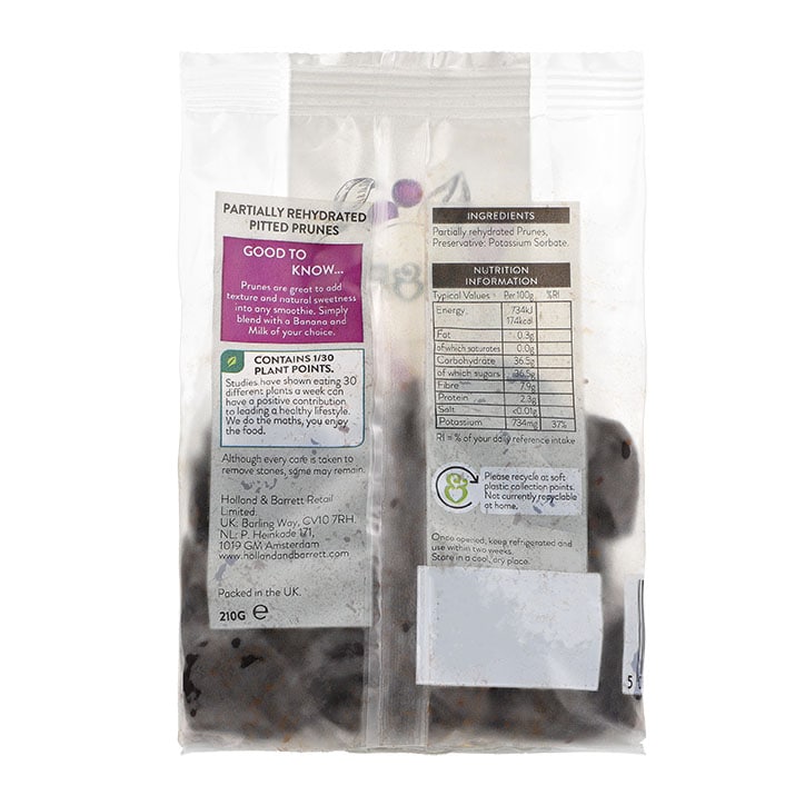 Holland & Barrett Soft Prunes 210g