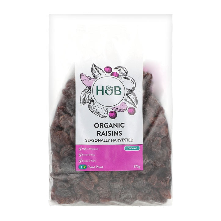 Holland & Barrett Organic Raisins 375g GOODS Holland&Barrett