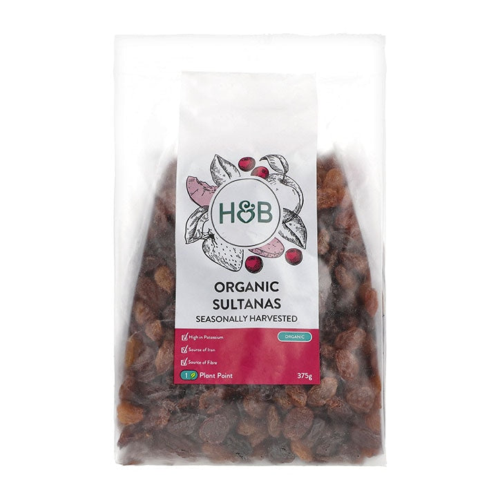 Holland & Barrett Organic Sultanas 375g GOODS Holland&Barrett