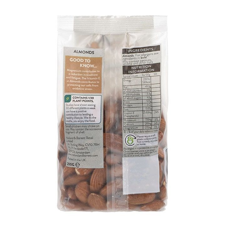 Holland & Barrett Whole Almonds 200g GOODS Holland&Barrett