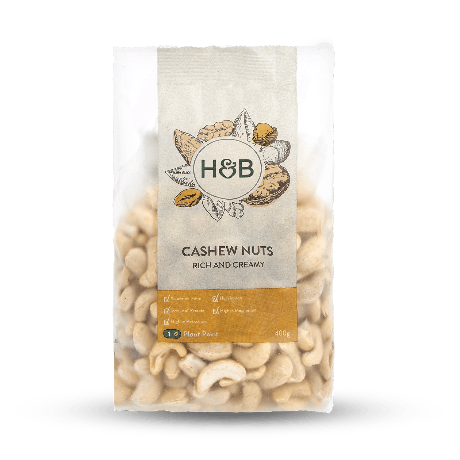 Holland & Barrett Cashew Nuts 400g GOODS Holland&Barrett