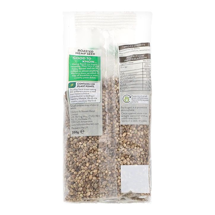 Holland & Barrett Roasted Hemp Seeds 200g