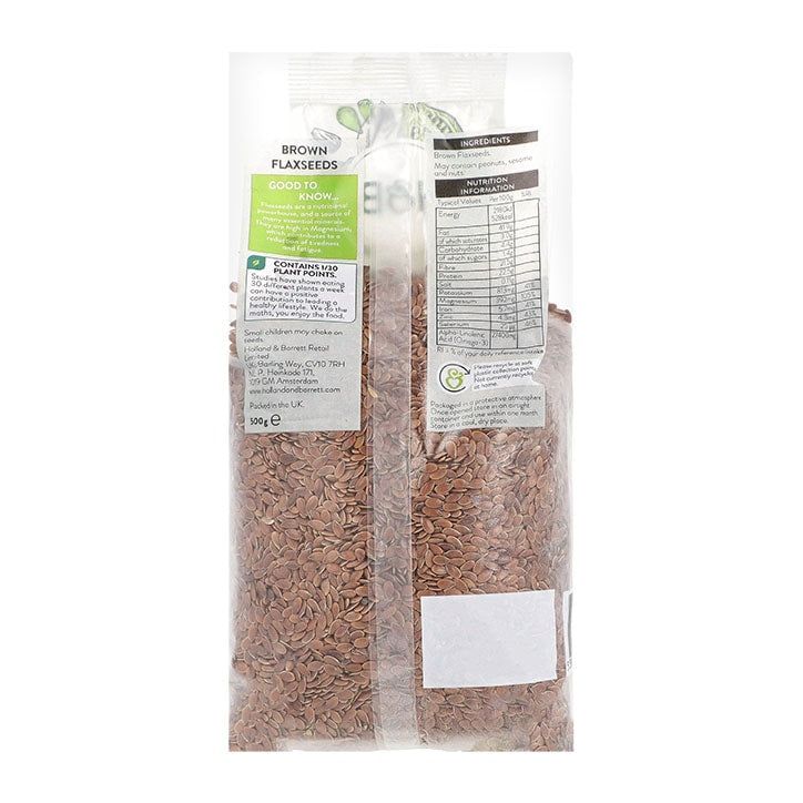 Holland & Barrett Brown Flaxseed 500g GOODS Holland&Barrett