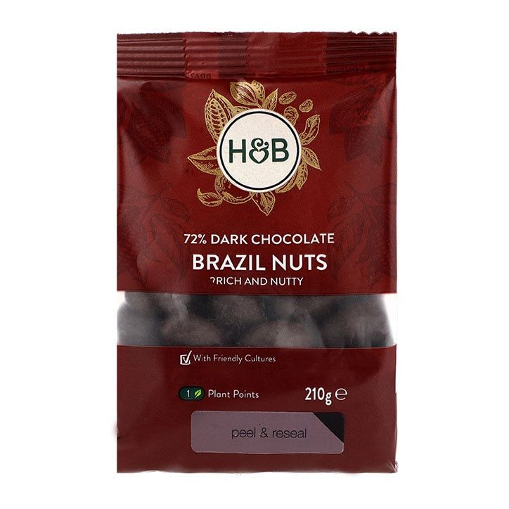 Holland & Barrett Dark Chocolate Brazil Nuts 210g GOODS Holland&Barrett