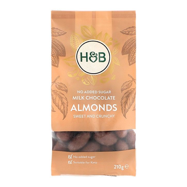 Holland & Barrett No Added Sugar Milk Chocolate Brazil Nuts 210g GOODS Holland&Barrett Milk Chocolate Cashew Nuts