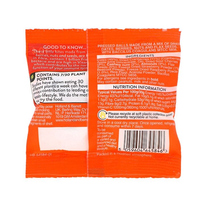 Holland & Barrett Brownie Bites with Benefits 30g GOODS Holland&Barrett