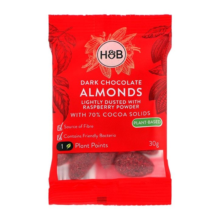 Holland & Barrett Dark Chocolate Almonds 30g GOODS Holland&Barrett Dark Chocolate Hazelnuts