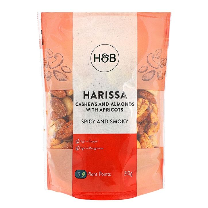 Holland & Barrett Harissa Cashews and Almonds with Apricots 210g