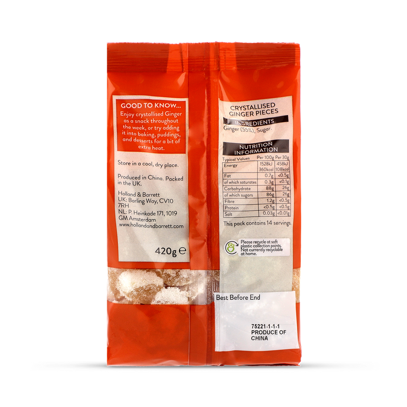 Holland Barrett Crystallised Ginger 420g